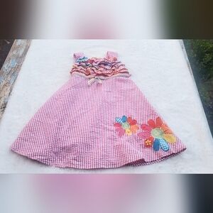 Youngland Pink Gingham Dress Size 5T